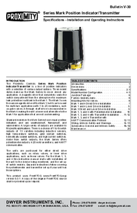 Thumbnail of document Manual - 49VD6-MT-IS Mark 4 Rotary Position Indicator